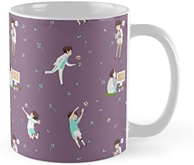Land Rus Mug Oikawa Tooru Pattern - purple Mug - 11oz Mug - Features wraparound prints - Dishwasher safe - Made from Ceramic - Best gift for family friends