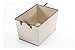 StorageManiac 2-Pack Durable Folding Polyester Canvas Rectangular Open Storage Bin with 2 Handles