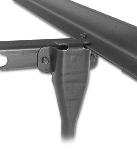 Leggett & Platt Deluxe Promotional Adjustable Bed Frame K52G with Fixed Headboard Brackets and (6) Hercules Glides, Queen - King