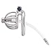 TERNENCE Metal Male Chastity Device Steel Stainless Cock Cage Sex Toy Ring with Tube (1.77 inch / 45mm)