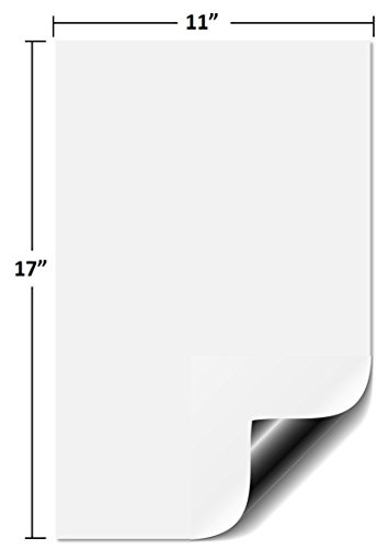 TAQTON Magnetic Dry Erase Whiteboard - Smooth Glossy White Blank Surface. Attaches to Fridge and Metal Surfaces. Daily Weekly Monthly Planner (17 x 11 Inch) - Thumbnail 2