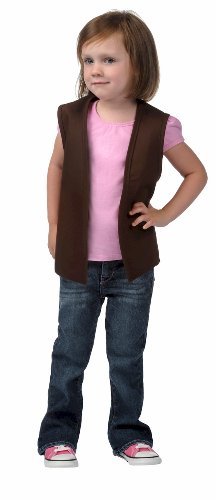 Perfect Sheriff Callie Costume Child's No Pocket Unisex Uniform Vest (Small, Brown)