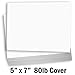 Hamilco White Cardstock Thick Paper - Blank Index Flash Note & Post Cards - Greeting Invitations Stationery 5 X 7