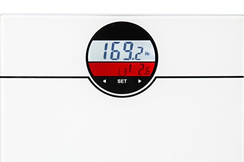 Ozeri ZB21-W WeightMaster 400 lbs Digital Bath Scale with BMI and Weight Change Detection, White