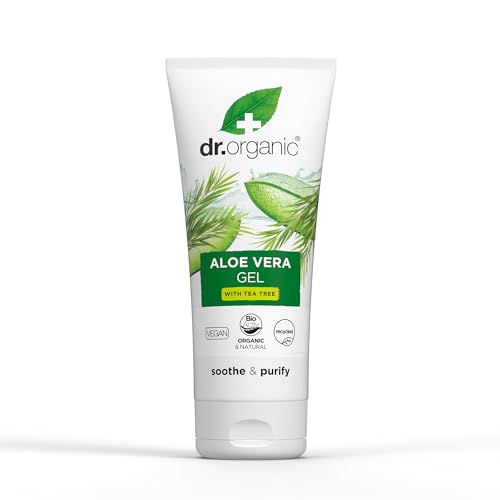 Gel De Aloe Vera Con Aceite De Árbol Del Té Orgánico Y Árnica, Negro, 200 Mililitro