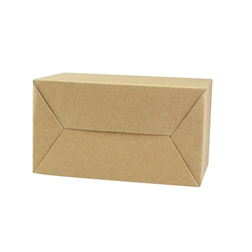 FOONEA 24 Pack Brown Color Treat Gift Boxes Birthday Party Favors Shower Favor Box, 6.4 x 3.54 x 3.54 inch