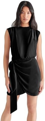 steve madden laney asymmetric hem dress Steve Madden Women's Laney Asymmetric Hem Dress - Black