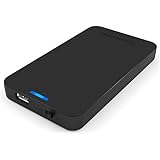 Sabrent 2.5-Inch SATA to USB 3.0 Tool-free External Hard Drive Enclosure [Optimized For SSD, Support UASP SATA III] Black (EC-UASP)