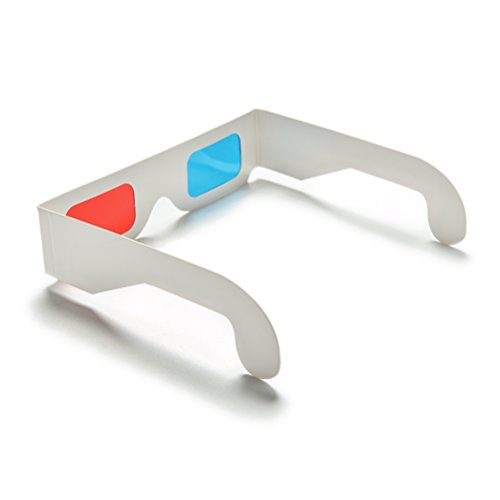Ioffersuper 10Pc X Universal Anaglyph Cardboard Paper Red Blue Cyan 3D Glasses for Movie - Thumbnail 6
