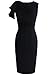 VfEmage Women's Celebrity Elegant Ruched Wear to Work Party Prom Bodycon Dress 1157 BLK 12