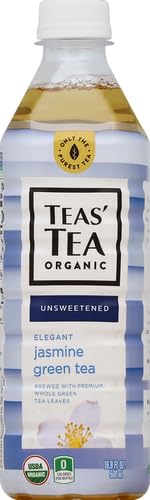 TEAS’ TEA, TEA GREEN JASMINE ORGANIC, 16.9 FL OZ