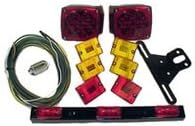 Square LED Trailer Light Kit w/ 6 Marker Lights