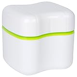 Denture-Retainer-Invisalign Bath With Basket - European Style - Standard - Spring Bud Green