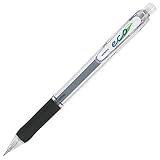 Zebra Jimnie Clip Mechanical Pencil, 0.5mm Lead, Refillable, Translucent/Black (52510)