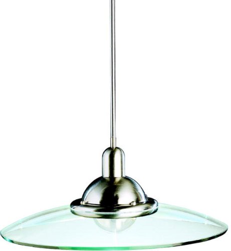 Kichler 2640NI Galaxie Pendant 1-Light, Brushed Nickel