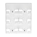 deflecto 6-Pocket Business Card Holder, Holds 480 Cards, 8.5 X 1.63 X 9.75, Plastic, Clear