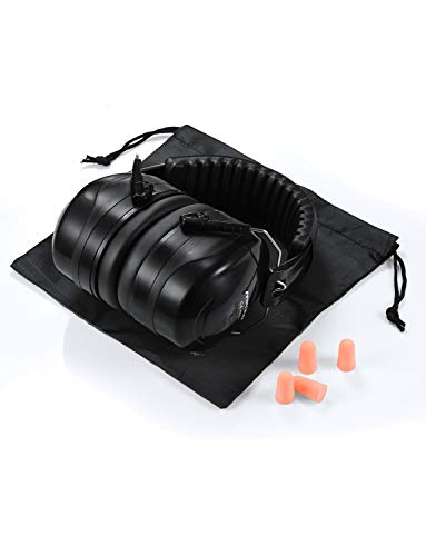 Mpow Noise Reduction Safety Ear Muff with Ear Plugs, Double Noise Reduction NRR 28dB Earmuff with NRR 32dB Earplugs, Professional Ear Protection for Shooting, Hunting, Mowing, Woodworking, Weeding - Thumbnail 6