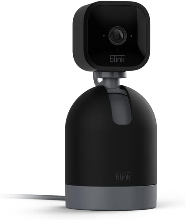 Blink Mini Pan-Tilt Camera Rotating Indoor Pet Security HD Two-Way Audio Alexa