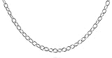 Spire Arts Italian Sterling Silver Forzatina Link Chain Necklace, 1.2 mm in Width, 20 Inches in Length