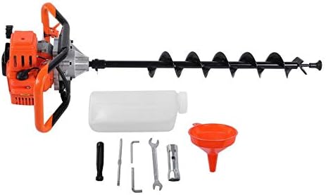 Lovescenario 520 Hole Diggers Borer Fence Professional Ground Drill Planting Machine-520 Ground Drill D Part -200 Drill Pipe