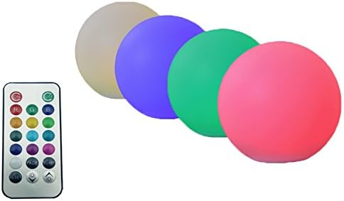 Frost n Fire, Floating Led Orbs decorative lights – Set of 6 orbs 3 inches each includes a remote stylish mood lighting Pool light party and event decorations sphere ball
