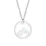 Mountain Necklace (RV3) for Outdoor Lovers, Skiers and Hikers (Mountain Necklace)