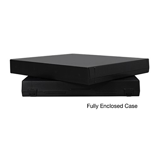 UniKeep 3 Ring View Binder - Binder Case is Fully Enclosed - Available in White, Clear, or Black and in Various Spine Wideths (Pack of 3, Black, 1.5 Inch)