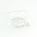 ZENRA 38x25mm Clear Tube Glass Globe Bottle with findings Hollow Glass Dome, Glass Vial Pendant Charms - 10pcs (Silver Ordinary Base)