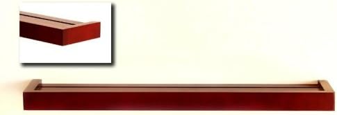 Modern Floating Shelf 24", Mahogany MADE IN USA