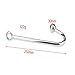 Multiple Use Stainless Hook Back Massage an~àl Massage &Fetish~ Bon~dàg~é S~éx Toys for Male Female Lovers (Silver 2)