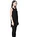 JollieLovin Womens Plus Size Loose-fit Sleeveless T-Shirt Tank Tunic Top Black 2X