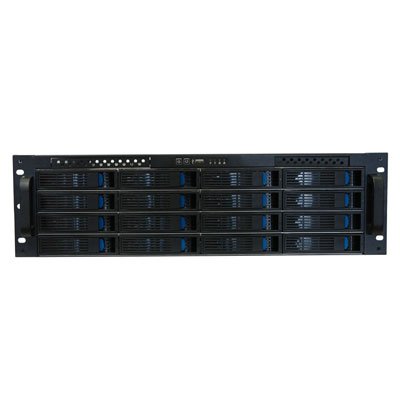 3U Rackmount Server Case with 16 Hot-Swappable SATA or SAS Drive Bays RPC-3216 Mini SAS Connectors