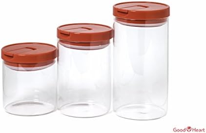 Glass Storage Containers for Home and Kitchen Seal-Tight Lids (24 Ounce)