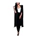Ehomelife Women's Cape Blazer Trench Duster Coat-Casual Open Front Cloak Cape Solid Color Suit Jacket