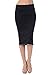 Womens Midi Mid Long Below Knee Pencil Skirt Made in USA