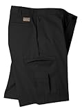 Dickies Occupational Workwear LR542BK 38 Polyester/ Cotton Relaxed Fit Men's Premium Industrial Cargo Short with Hidden Snap Closure, 38