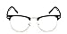 Shiratori New Vintage Fashion Half Frame Semi-Rimless Clear Lens Glasses