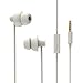 MAXROCK (TM Unique Total Soft Silicon Sleeping Headphones Earplugs Earbuds with Mic for Cellphones,Tablets and 3.5 mm Jack Plug (White)
