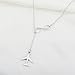 ENSIANTH Infinity and Airplane Lariat Y Necklace Jet Plane Jewelry for Flight Attendant Traveler (Airplane Y Necklace)