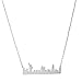 Spinningdaisy Handcrafted Empire State Building NYC cityscape Necklace Silver