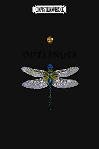 Composition Notebook: Outlander Merch Audioquest Blue Corkcicle Dragonflies Barrette Dragonfly Notebook Journal Notebook Blank Lined Ruled 6x9 100 Pages