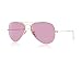 Ray-Ban RB3025 Classic Aviator Sunglasses, Gold/CRYstal Polarized Pink, 58 mm