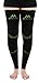 Mojo - Compression Socks Footless for Women and Men 20-30mmHg - Leg Compression Support Sleeve for Post Surgery Recovery, Swelling, Lymphedema - Black/Green, Small - A609