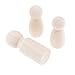 Yetaha Unfinished Wooden Dolls,16 Pcs, Decorative Peg People Male&Female Figures Body for DIY Painting, Craft Art Projects