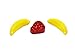 CandyOut Banana and Strawberry Candy 3 Pound Banana Strawberry Shaped Candy in Sealed Stand Up Bag