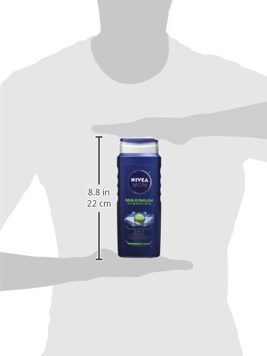 NIVEA FOR MEN MAXIMUM HYDRATION 3-IN-1 BODY WASH – 16.9 OZ