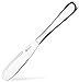 Orblue Stainless Steel Butter Knife with Serrated Edge and Shredding Slots