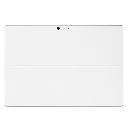 ArmorSuit - Surface Pro 2017 Screen Protector + White Carbon Fiber Skin Back Protector MilitaryShield w/ Lifetime Replacements - Front Anti-Bubble Ultra HD Shield