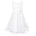 Acecharming Flower Girl Dress 3D Rose Bow-Knot Toddler Wedding Pageant Party Sleeveless Tulle Tutu Dress for Girls 3-16 Years