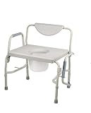 Healthline Trading Heavy Duty Drop Arm Bariatric Commode